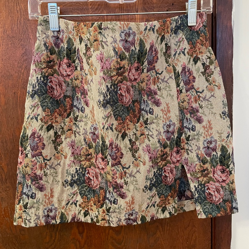 Floral Tapestry Skirt